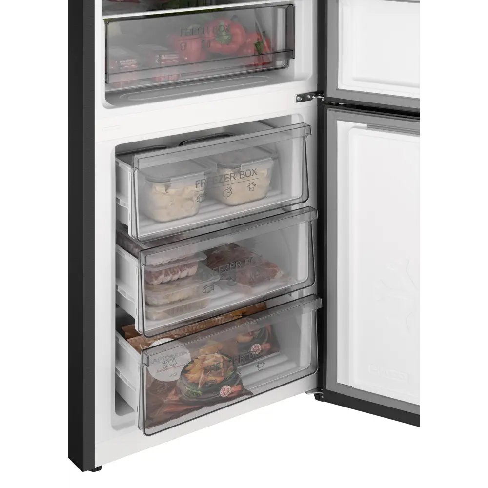 Фото 10 Холодильник Weissgauff WRK 185 Total NoFrost Inverter Black Inox Фото 10 Холодильник Weissgauff WRK 185 Total NoFrost Inverter Black Inox