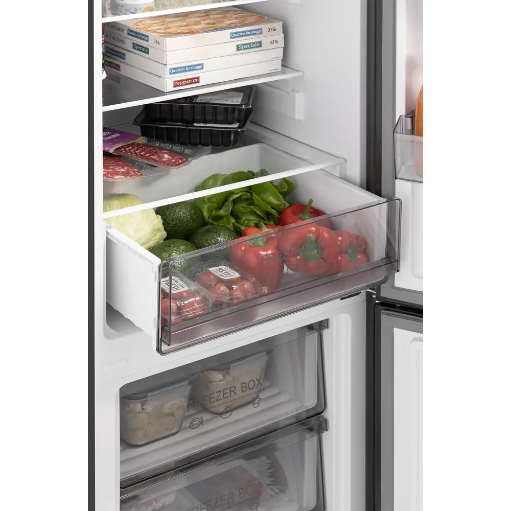 Фото 4 Холодильник Weissgauff WRK 185 Total NoFrost Inverter Black Inox Фото 4 Холодильник Weissgauff WRK 185 Total NoFrost Inverter Black Inox