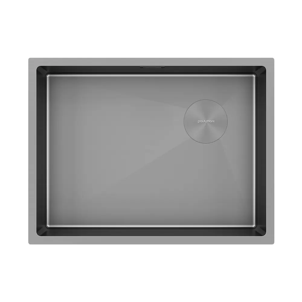 Фото Мойка для кухни Paulmark NEXT-SKEW 58 UNI 44x58 см глубина чаши 20 см нержавеющая сталь цвет серый Фото Мойка для кухни Paulmark NEXT-SKEW 58 UNI 44x58 см глубина чаши 20 см нержавеющая сталь цвет серый