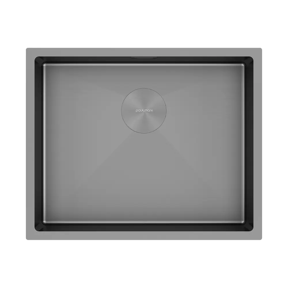 Фото 2 Мойка для кухни Paulmark NEXT 54 UNI 44x54 см глубина чаши 20 см нержавеющая сталь цвет серый