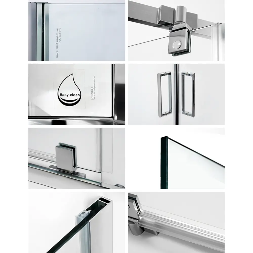 Фото 2 Душевой уголок Wasserkraft Leine 110278 пятиугольный 90x90см серебро профиль эффект стекла прозрачный Фото 2 Душевой уголок Wasserkraft Leine 110278 пятиугольный 90x90см серебро профиль эффект стекла прозрачный