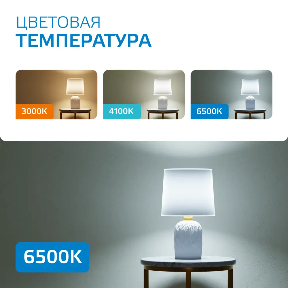Фото 6 Набор ламп светодиодных Gauss Elementary E27 35 Вт A67 груша 2790 Лм 6500 K холодный белый свет, 10 штук Фото 6 Набор ламп светодиодных Gauss Elementary E27 35 Вт A67 груша 2790 Лм 6500 K холодный белый свет, 10 штук