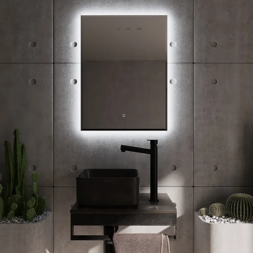 Фото 2 Зеркало с подсветкой Mixline Алмина 60x80 сенсорный, светодиодная подсветка Фото 2 Зеркало с подсветкой Mixline Алмина 60x80 сенсорный, светодиодная подсветка