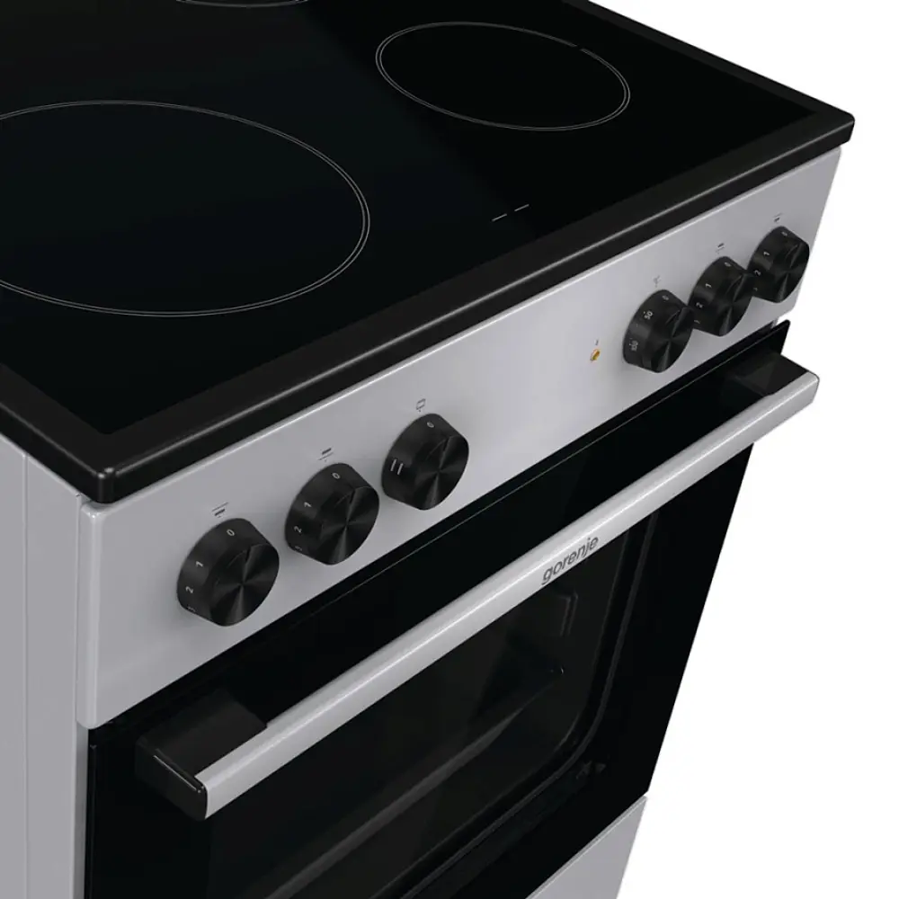 Фото 4 Электрическая плита с духовкой Gorenje 740779 60x85x60 см цвет серый Фото 4 Электрическая плита с духовкой Gorenje 740779 60x85x60 см цвет серый