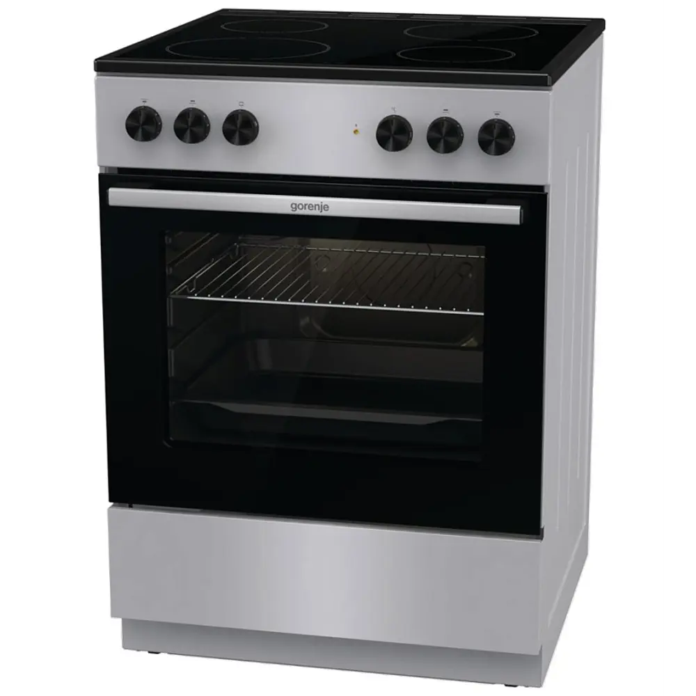 Фото 8 Электрическая плита с духовкой Gorenje 740779 60x85x60 см цвет серый Фото 8 Электрическая плита с духовкой Gorenje 740779 60x85x60 см цвет серый