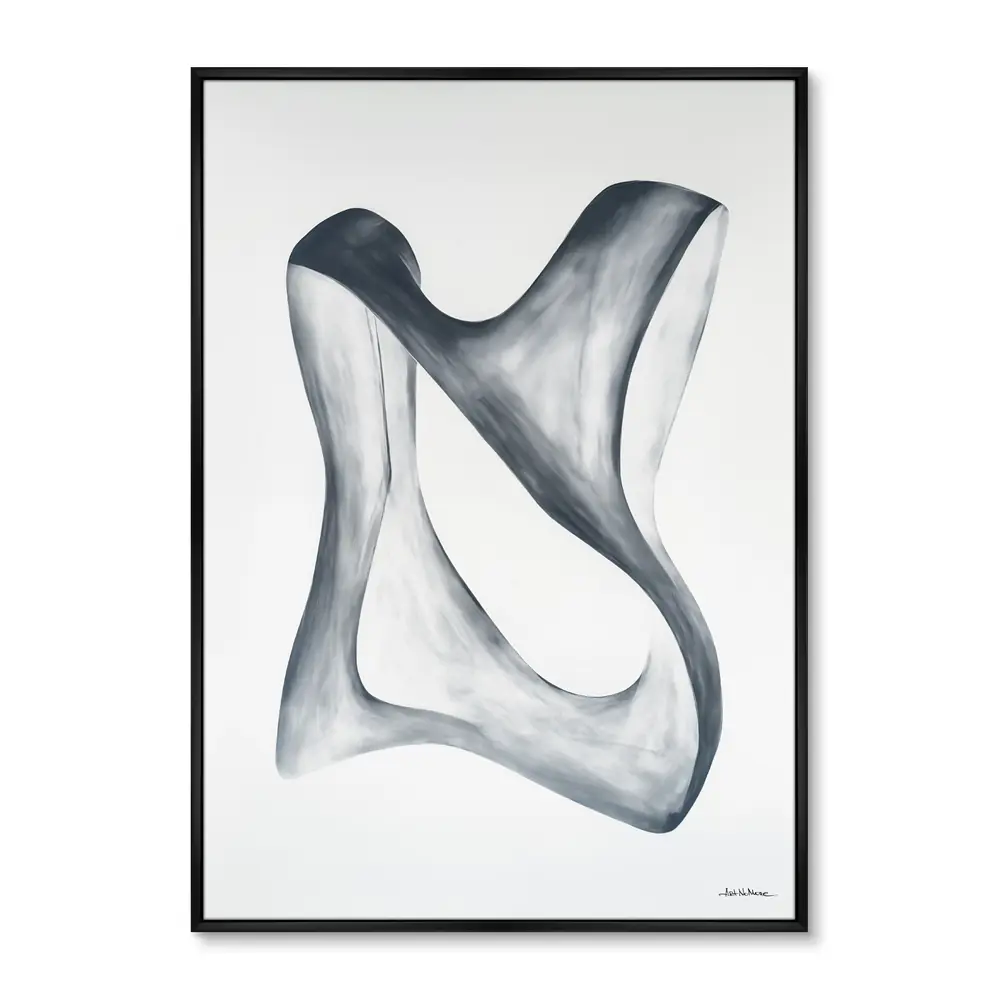 Фото 2 Картина Artnomore Streamlined shape in white and grey 2024г. AR-777000880 75x105 см Фото 2 Картина Artnomore Streamlined shape in white and grey 2024г. AR-777000880 75x105 см
