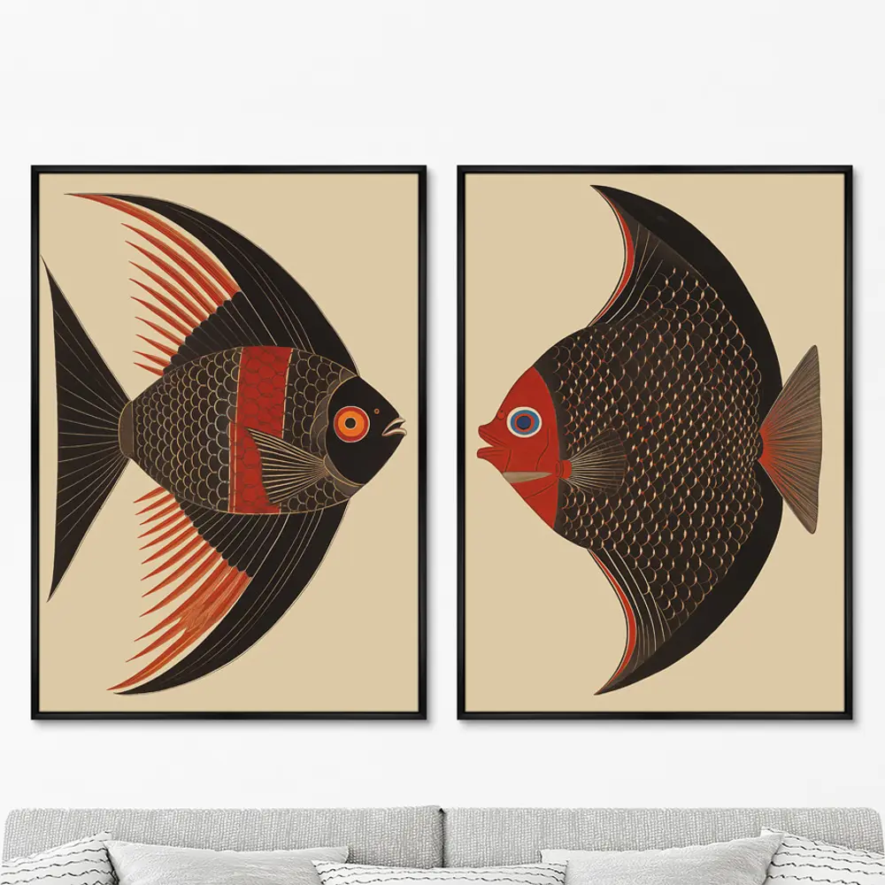 Фото Набор картин Artnomore Angel Fish drawing 2024г. AR-777000913 75x105 см 2 шт Фото Набор картин Artnomore Angel Fish drawing 2024г. AR-777000913 75x105 см 2 шт