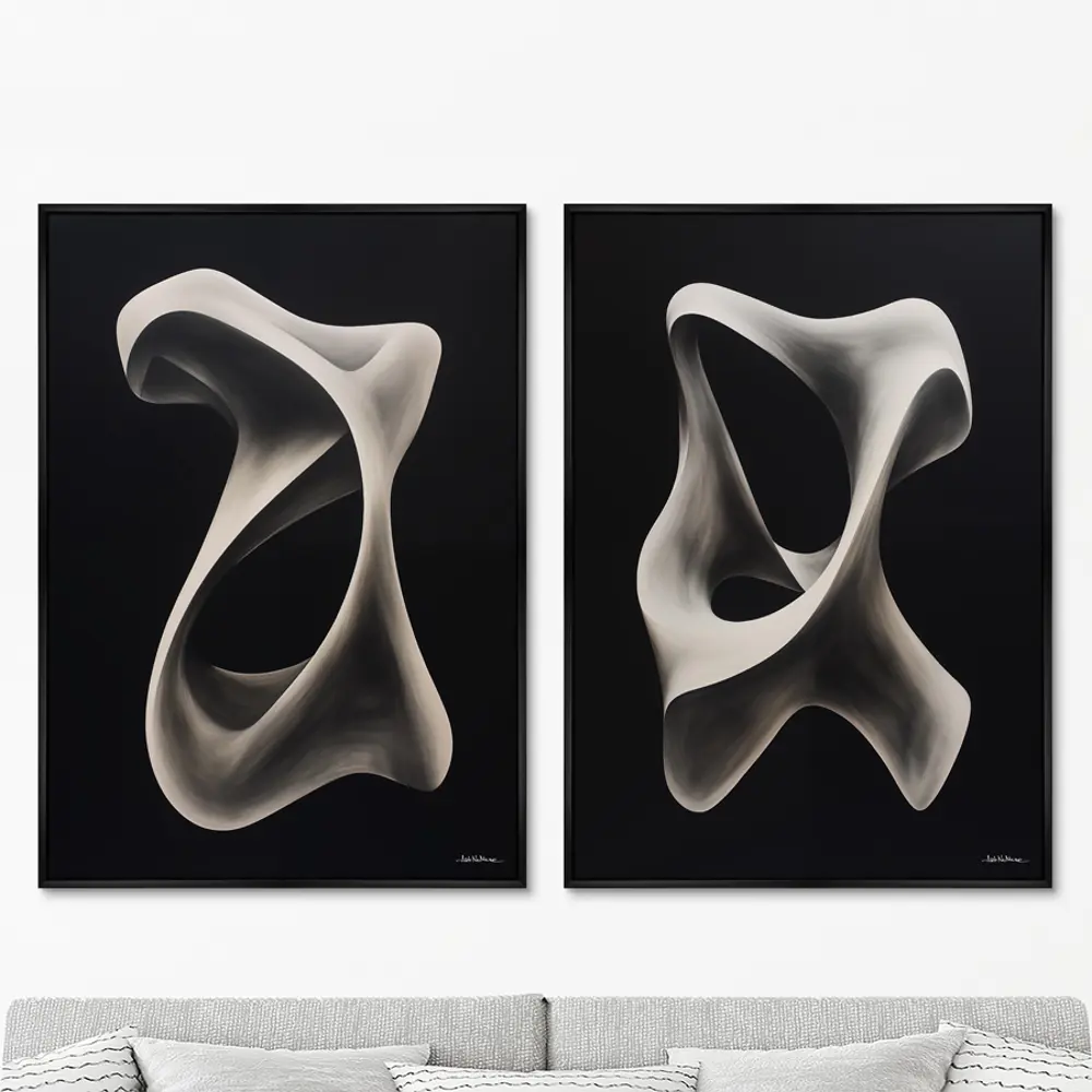 Фото Набор картин Artnomore Streamlined shapes 2024г. AR-777000881 75x105 см 2 шт