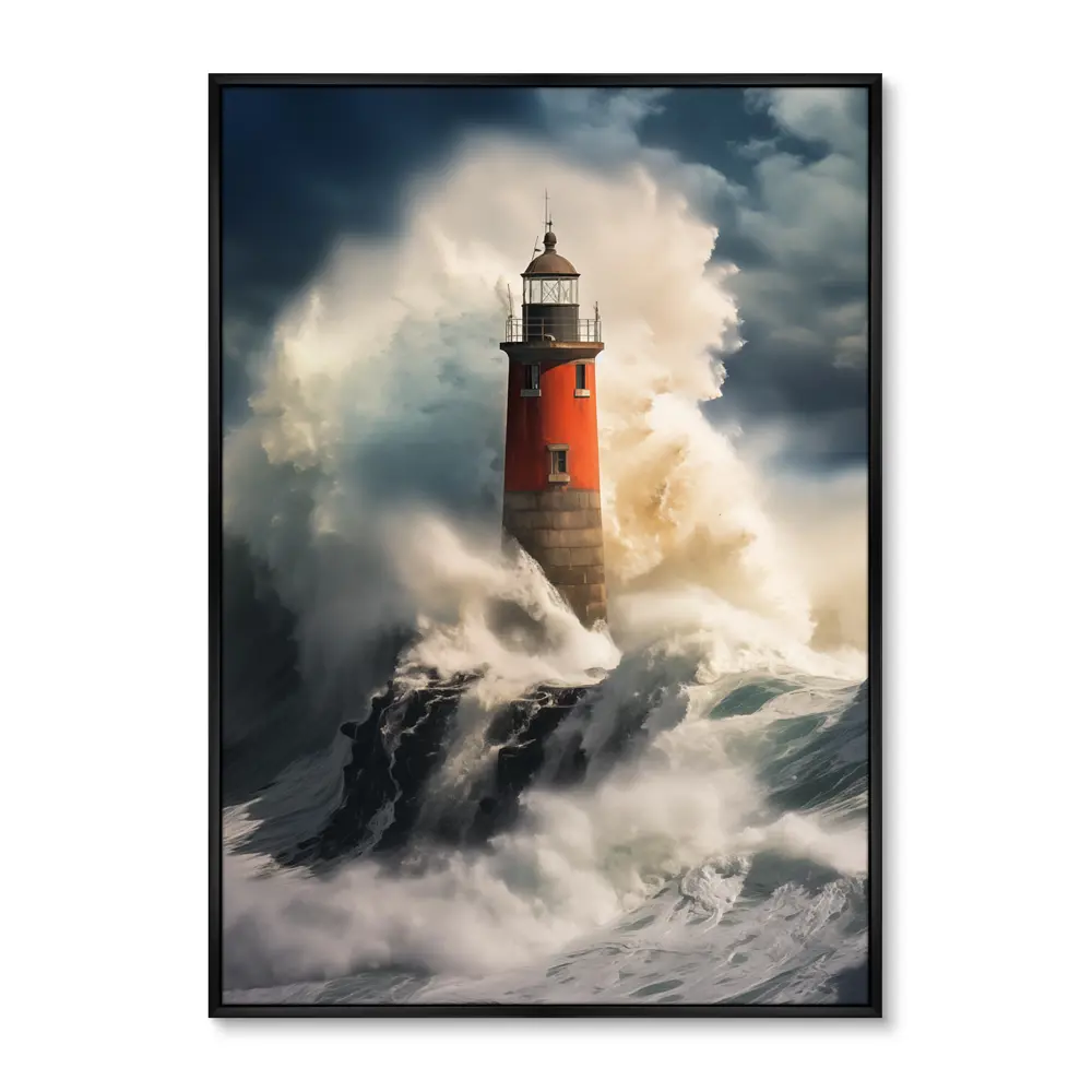 Фото 2 Картина Artnomore Lighthouse in the raging ocean 2024г. AR-777000092 75x105 см