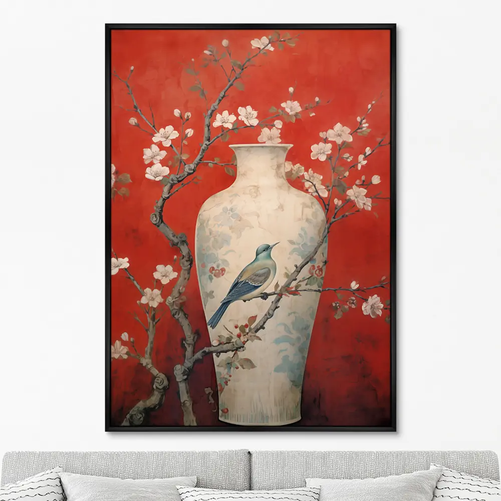 Фото Картина Artnomore China porcelain vase red palette No 1 2024г. AR-777000034 75x105 см Фото Картина Artnomore China porcelain vase red palette No 1 2024г. AR-777000034 75x105 см
