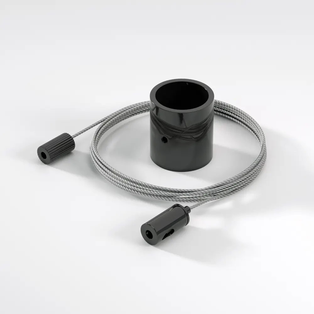 Фото Подвесной трос для круглого гибкого неона Elektrostandard Full light FL 2830 черный 2 м Фото Подвесной трос для круглого гибкого неона Elektrostandard Full light FL 2830 черный 2 м