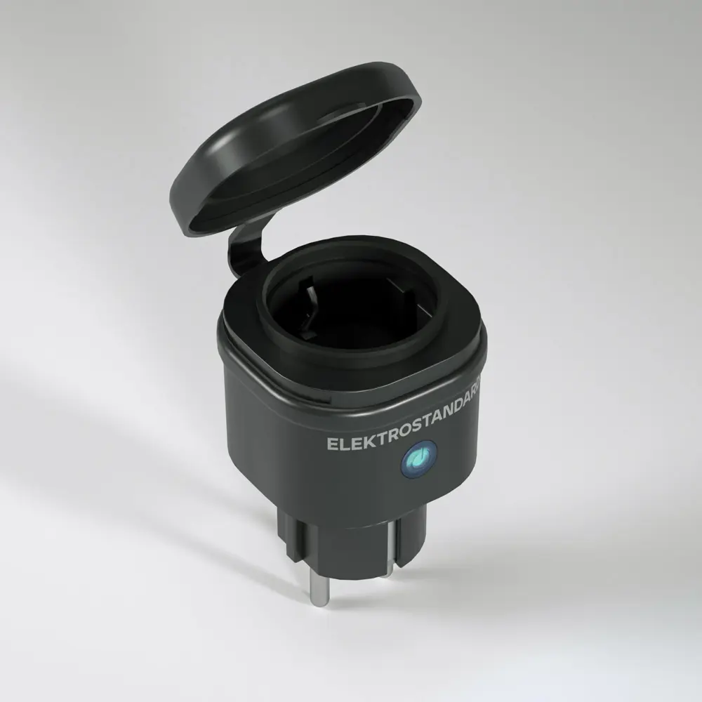 Фото Умная розетка Elektrostandard 76103/00 Wi-Fi цвет черный Фото Умная розетка Elektrostandard 76103/00 Wi-Fi цвет черный