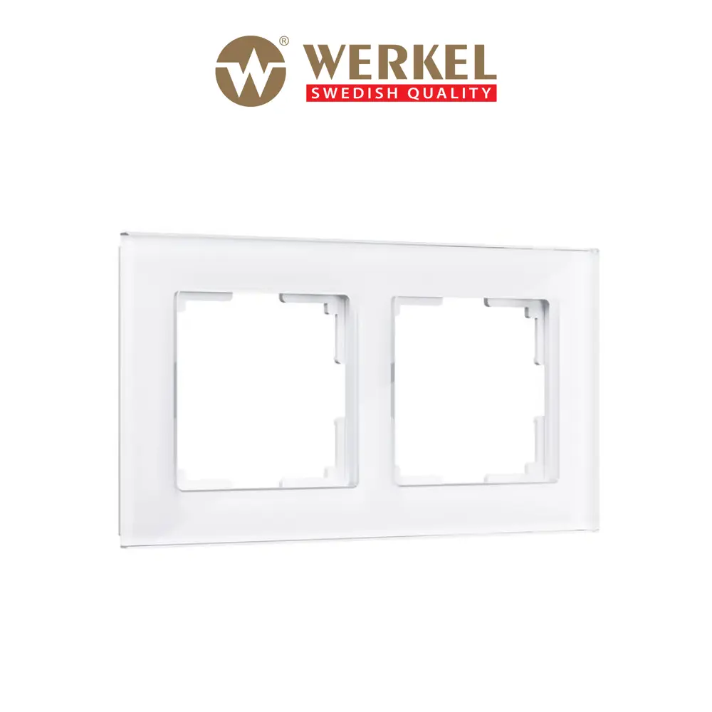 Фото Рамка для розеток и выключателей Werkel Favorit W0021101 2 поста стекло цвет белый Фото Рамка для розеток и выключателей Werkel Favorit W0021101 2 поста стекло цвет белый