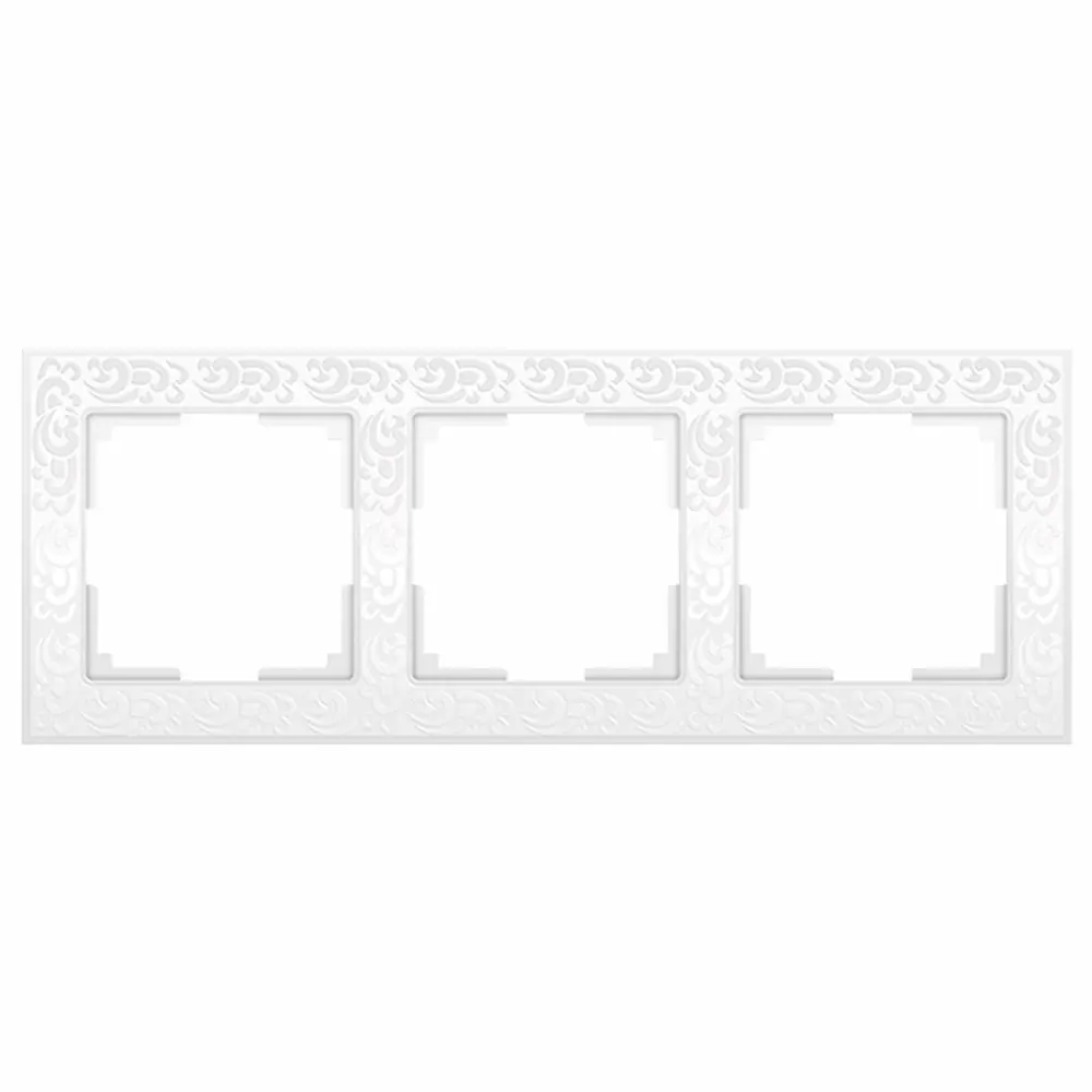 Фото 4 Рамка для розеток и выключателей Werkel Flock W0032301 3 поста цвет белый 3 шт. Фото 4 Рамка для розеток и выключателей Werkel Flock W0032301 3 поста цвет белый 3 шт.