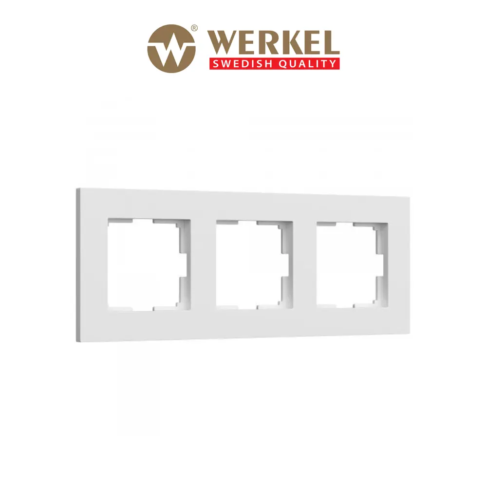 Фото Рамка для розеток и выключателей Werkel Slab W0032961 3 поста цвет белый матовый Фото Рамка для розеток и выключателей Werkel Slab W0032961 3 поста цвет белый матовый