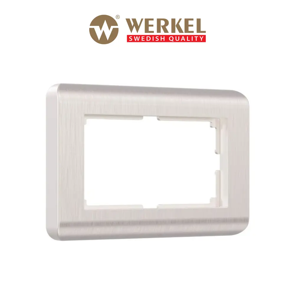Фото Рамка для двойной розетки Werkel Stream 2 поста цвет перламутровый Фото Рамка для двойной розетки Werkel Stream 2 поста цвет перламутровый
