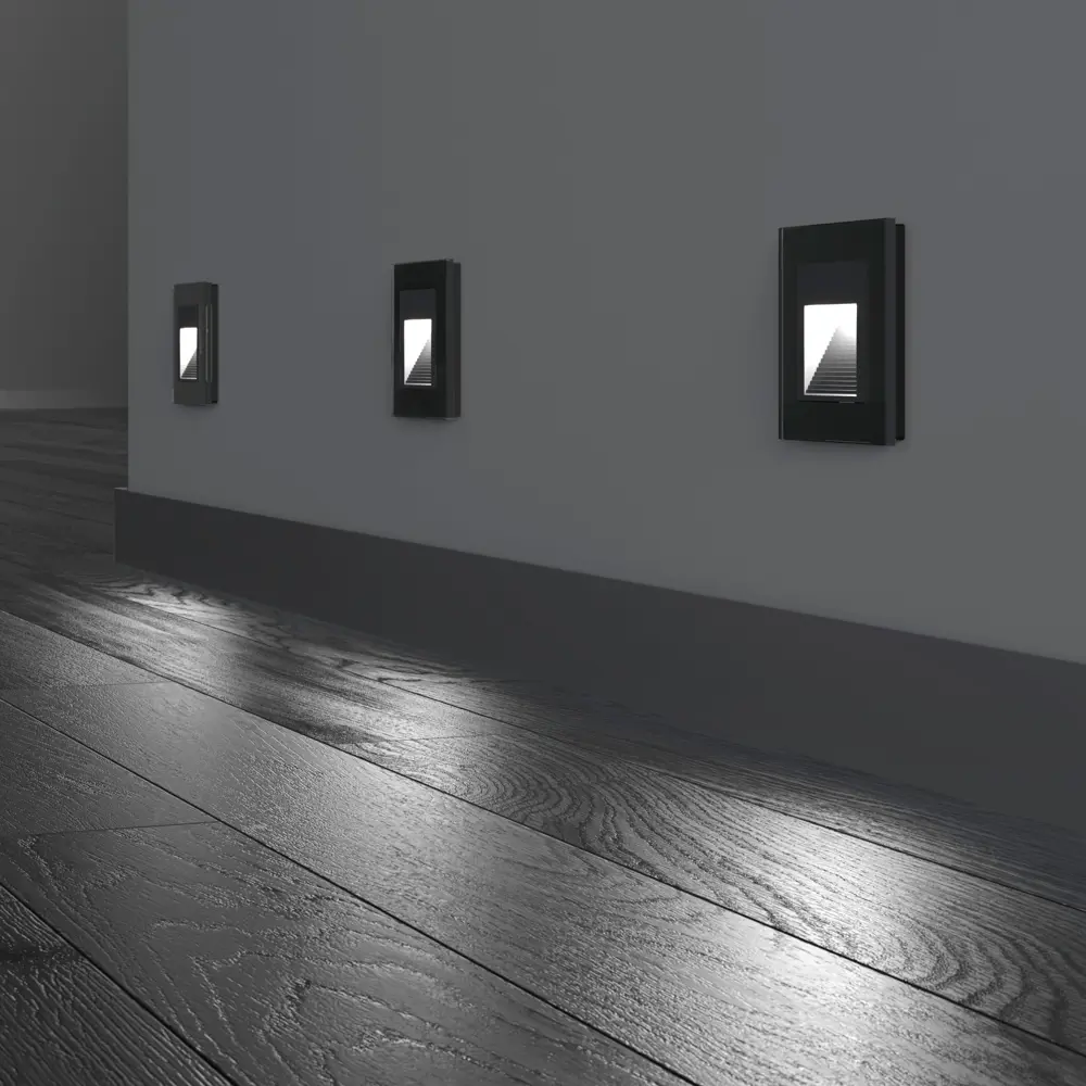 Фото 4 Встраиваемая LED подсветка Werkel W1154208 цвет черный матовый Фото 4 Встраиваемая LED подсветка Werkel W1154208 цвет черный матовый