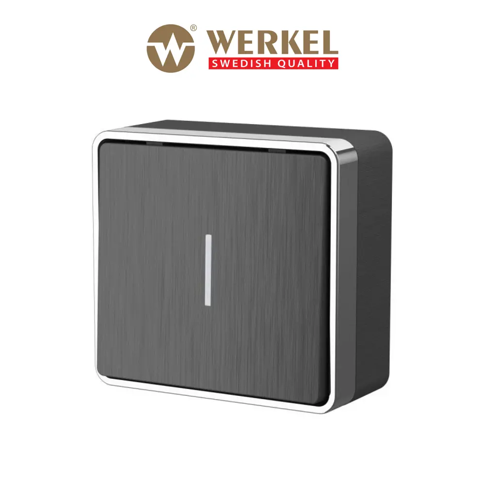 Фото Выключатель накладной Werkel Gallant a051335 1 клавиша цвет графит Фото Выключатель накладной Werkel Gallant a051335 1 клавиша цвет графит