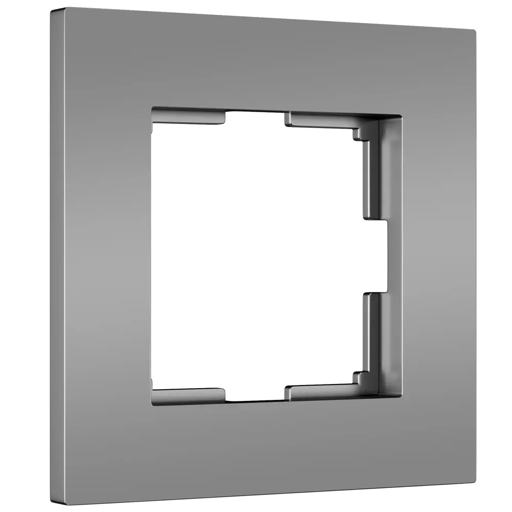 Фото 2 Рамка для розеток и выключателей Werkel Slab W0012965 1 пост цвет серебро матовый Фото 2 Рамка для розеток и выключателей Werkel Slab W0012965 1 пост цвет серебро матовый