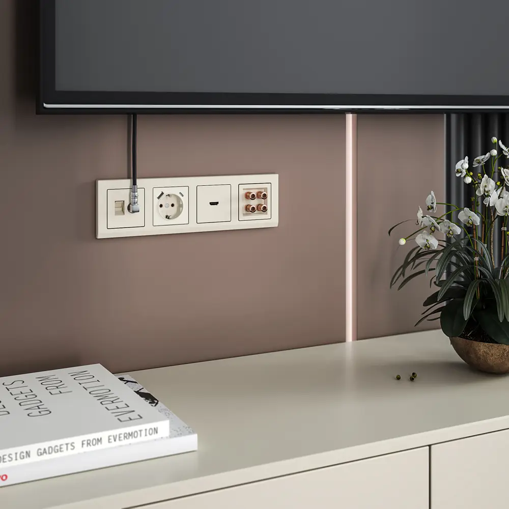 Фото 5 Розетка встраиваемая Werkel a056273 с заземлением 2 USB цвет слоновая кость