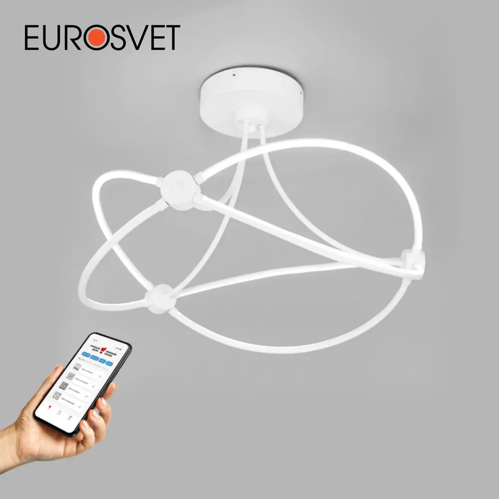 Фото Светильник потолочный светодиодный Eurosvet Petto 90246/6 21 м² цвет белый Фото Светильник потолочный светодиодный Eurosvet Petto 90246/6 21 м² цвет белый