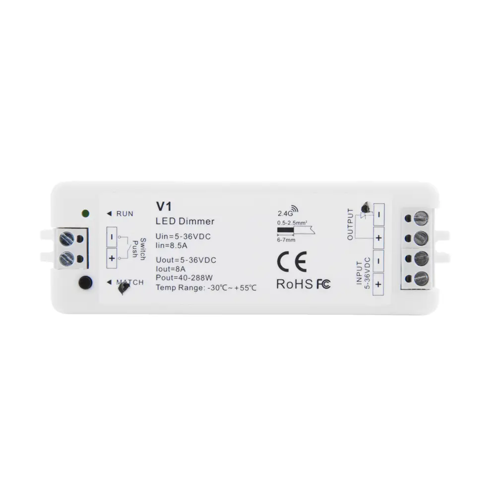 Фото 7 Контроллер Elektrostandard 95005/00 для светодиодной ленты 12-24 В IP20 Фото 7 Контроллер Elektrostandard 95005/00 для светодиодной ленты 12-24 В IP20