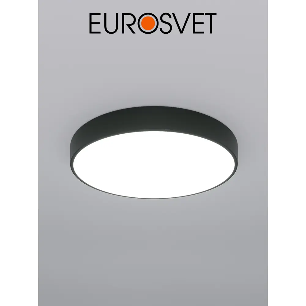 Фото 2 Светильник потолочный светодиодный EUROSVET a063081 Entire 27 м² изменение оттенков белого цвет черный Фото 2 Светильник потолочный светодиодный EUROSVET a063081 Entire 27 м² изменение оттенков белого цвет черный