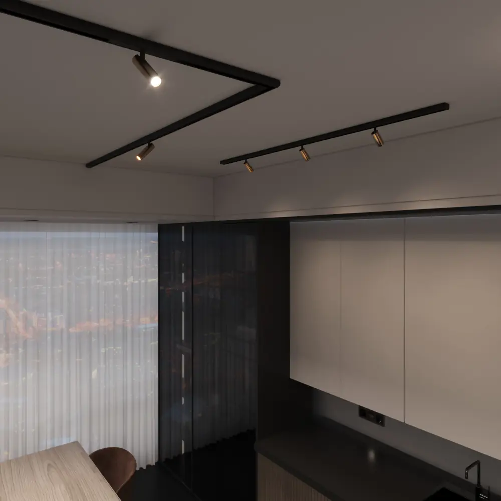 Фото 6 Трековый шинопровод накладной Elektrostandard Slim Magnetic 85133/00 2м Фото 6 Трековый шинопровод накладной Elektrostandard Slim Magnetic 85133/00 2м