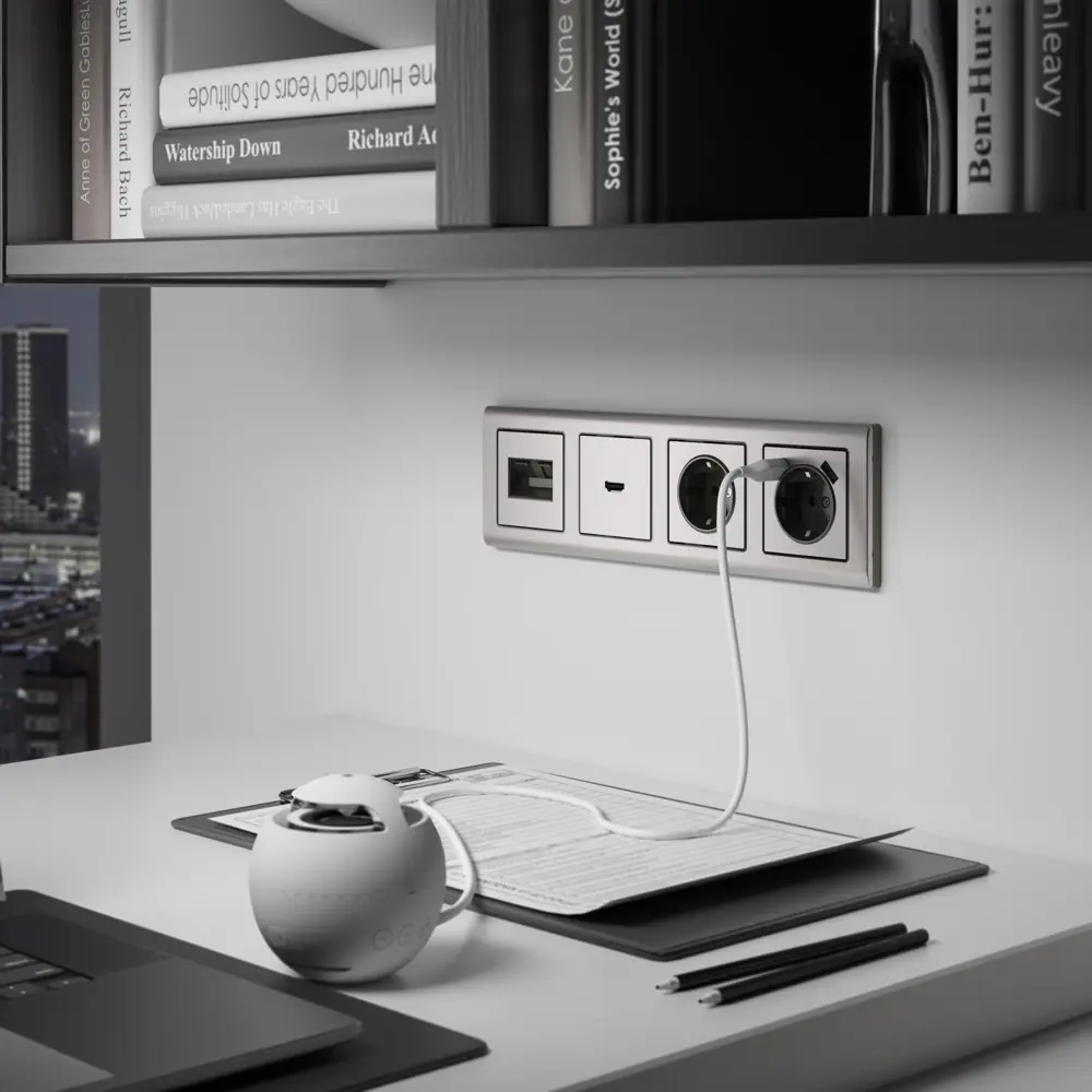 Фото 3 Накладка для розетки HDMI Werkel Stream WL02-HDMI-CP цвет глянцевый никель 3 шт. Фото 3 Накладка для розетки HDMI Werkel Stream WL02-HDMI-CP цвет глянцевый никель 3 шт.