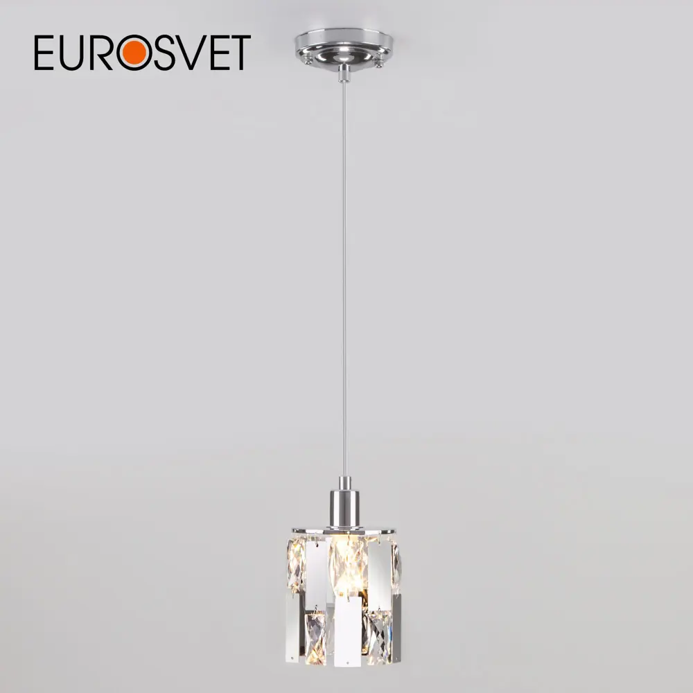 Фото Светильник подвесной Eurosvet A044680 1 лампа 4 м² цвет серый/серебристый Фото Светильник подвесной Eurosvet A044680 1 лампа 4 м² цвет серый/серебристый