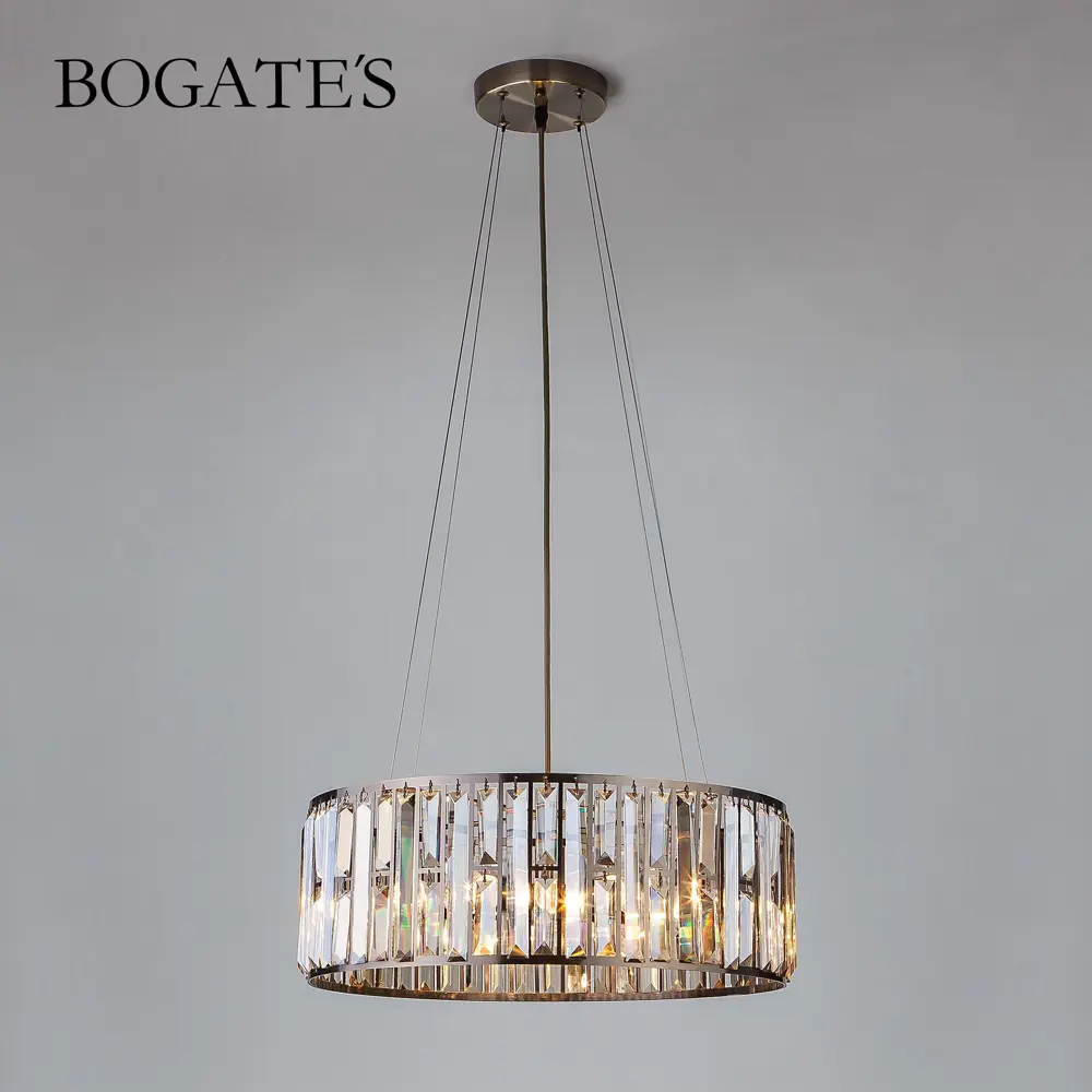 Фото Люстра подвесная хрустальная Bogate'S 5 ламп 24 м² цвет античная бронза