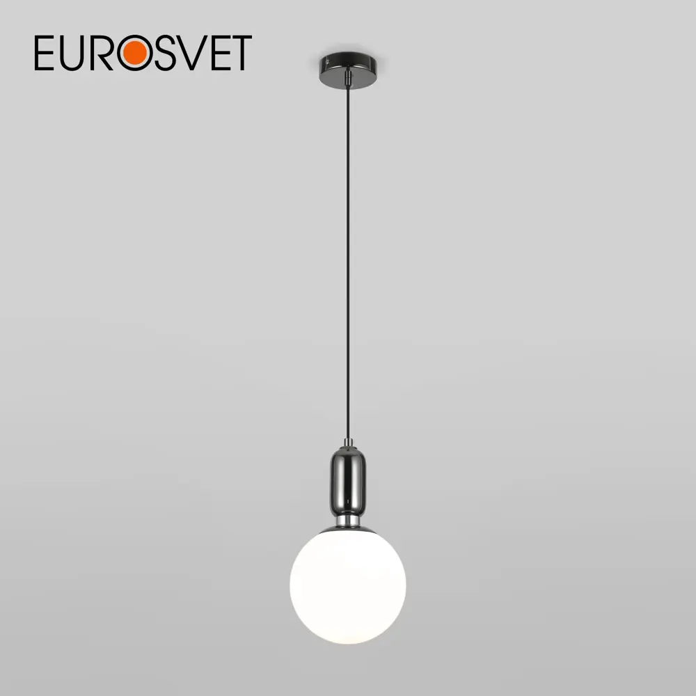Фото Подвесной светильник EUROSVET 50197/1 черный жемчуг Фото Подвесной светильник EUROSVET 50197/1 черный жемчуг