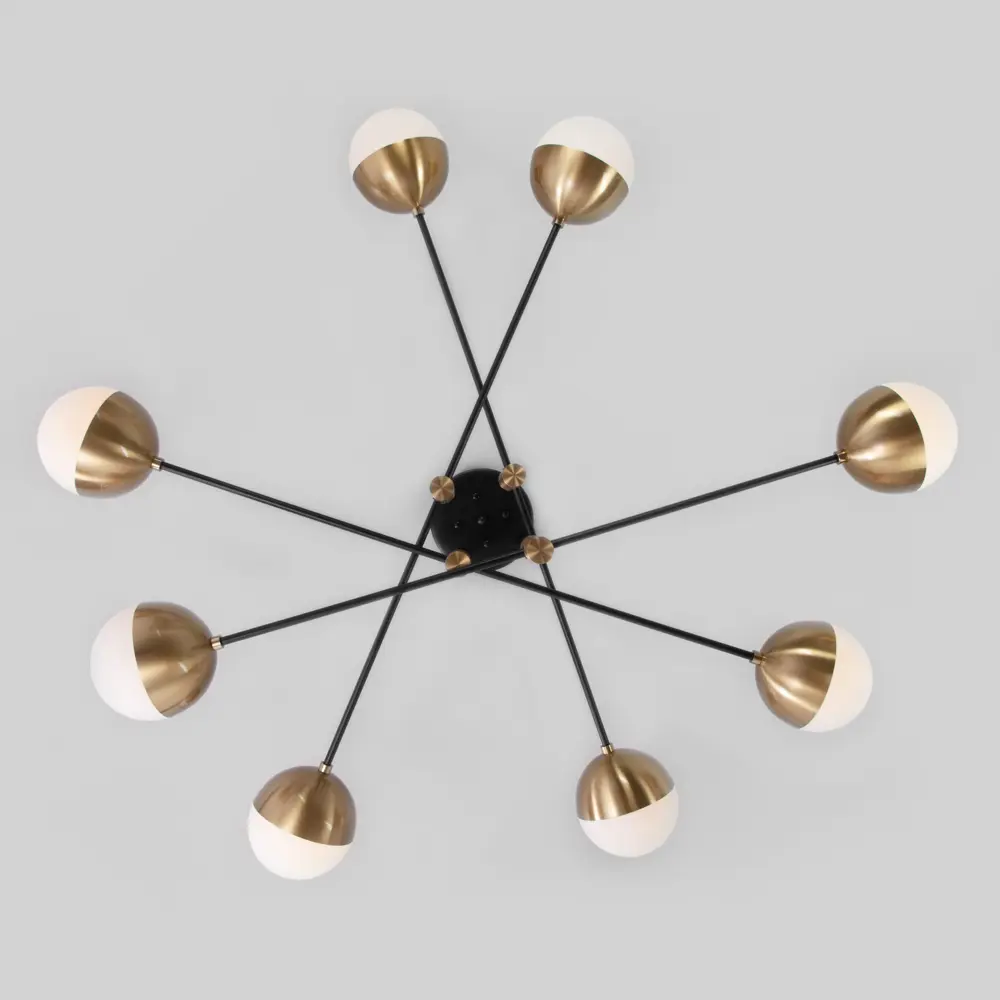 Фото 9 Люстра потолочная умная лофт Eurosvet 70129/8 латунь Фото 9 Люстра потолочная умная лофт Eurosvet 70129/8 латунь