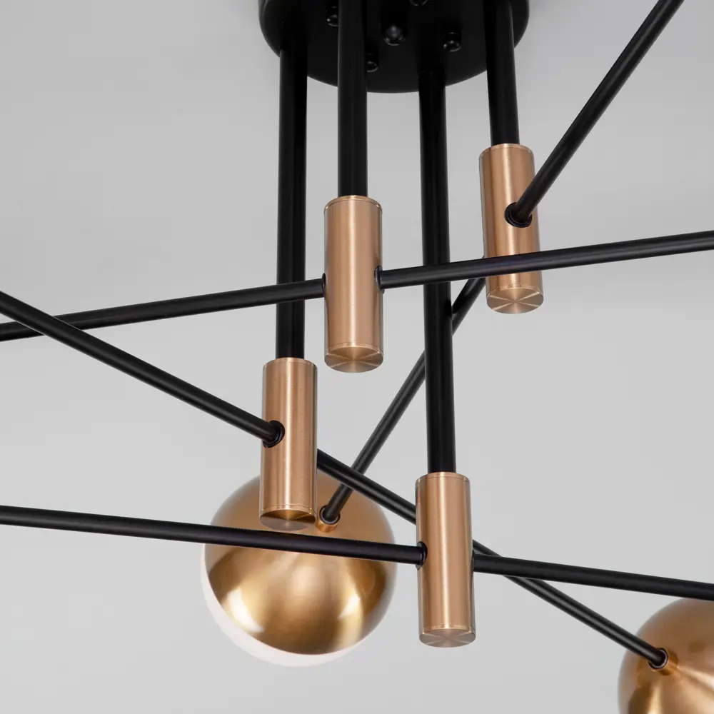 Фото 10 Люстра потолочная умная лофт Eurosvet 70129/8 латунь Фото 10 Люстра потолочная умная лофт Eurosvet 70129/8 латунь