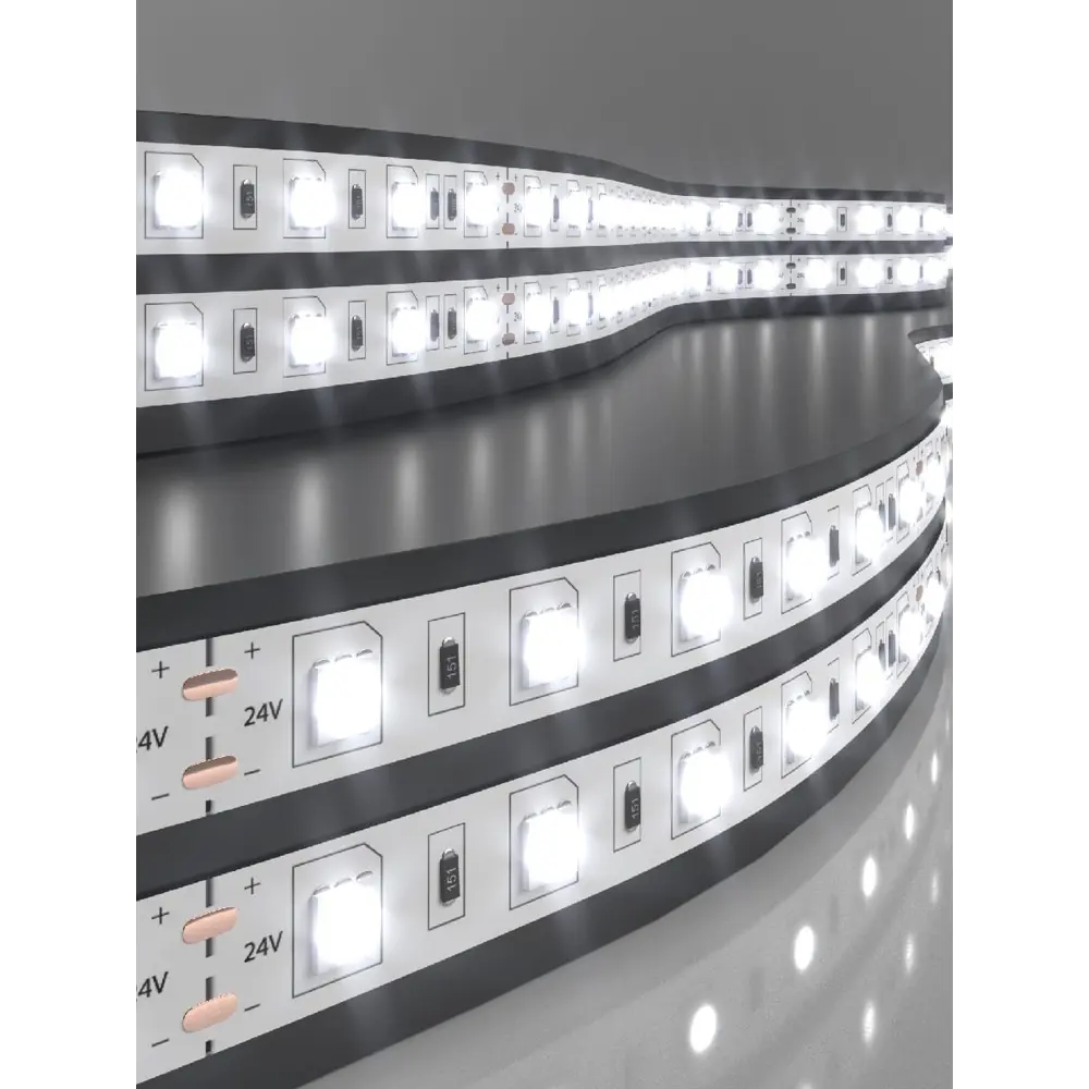 Фото 4 Светодиодная лента Elektrostandard a052966 60 диод/14.4 Вт/м 24 В 10 мм IP20 5 м нейтральный белый свет Фото 4 Светодиодная лента Elektrostandard a052966 60 диод/14.4 Вт/м 24 В 10 мм IP20 5 м нейтральный белый свет