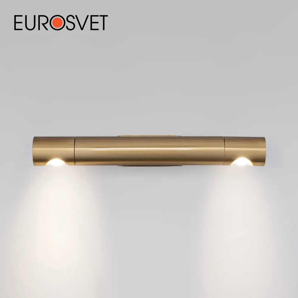 Фото Настенный светильник светодиодный Eurosvet 40161 led нейтральный белый свет цвет латунь Фото Настенный светильник светодиодный Eurosvet 40161 led нейтральный белый свет цвет латунь