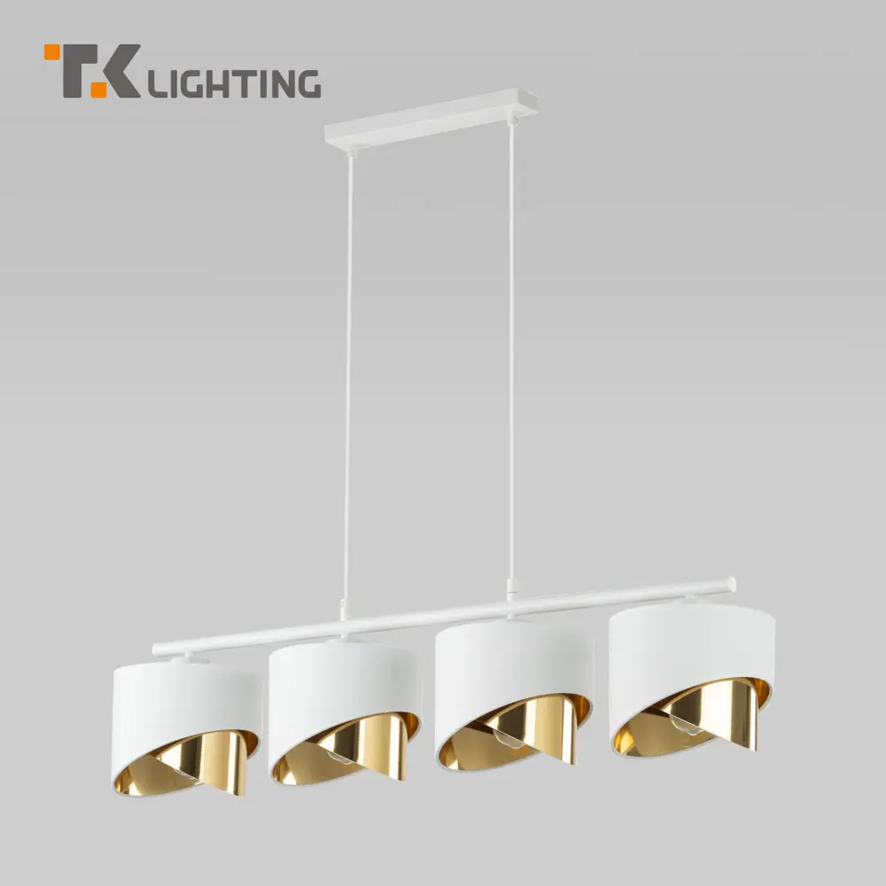 Фото Светильник подвесной Tk lighting a066425 4 лампы 8 м² цвет белый,золото Фото Светильник подвесной Tk lighting a066425 4 лампы 8 м² цвет белый,золото