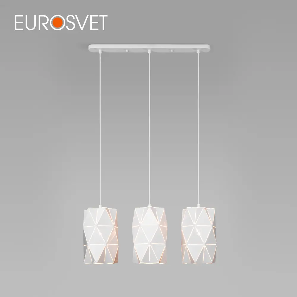 Фото Подвесной светильник EUROSVET 50145/3 белый Фото Подвесной светильник EUROSVET 50145/3 белый