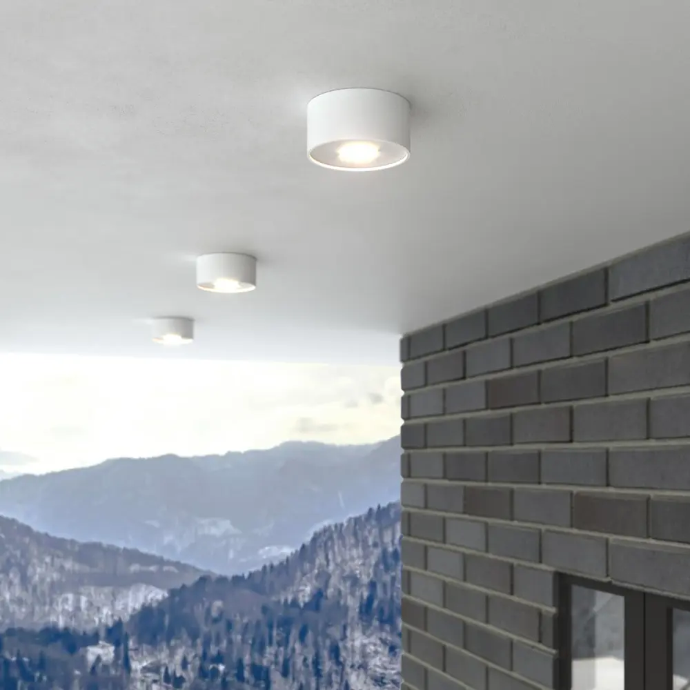 Фото 7 Светильник уличный потолочный светодиодный Elektrostandard Light 35141/H IP65 цвет белый Фото 7 Светильник уличный потолочный светодиодный Elektrostandard Light 35141/H IP65 цвет белый