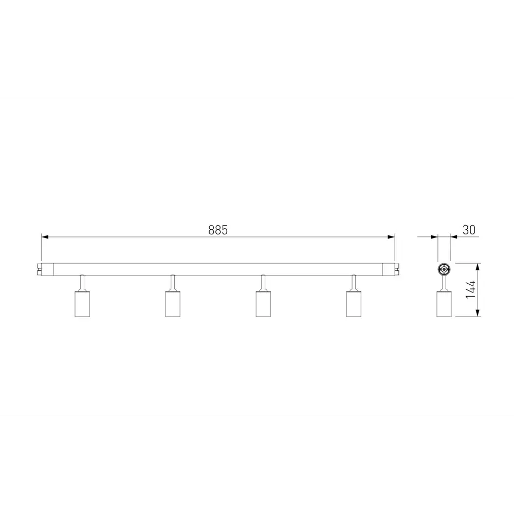 Фото 8 Трековая система Elektrostandard A066179 18 Вт 8 м² цвет черный Фото 8 Трековая система Elektrostandard A066179 18 Вт 8 м² цвет черный
