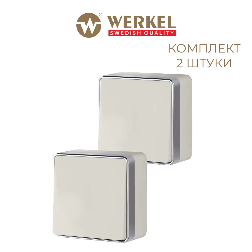 Фото 2 Выключатель накладной Werkel Gallant W5010003 1 клавиша цвет слоновая кость 2 шт. Фото 2 Выключатель накладной Werkel Gallant W5010003 1 клавиша цвет слоновая кость 2 шт.