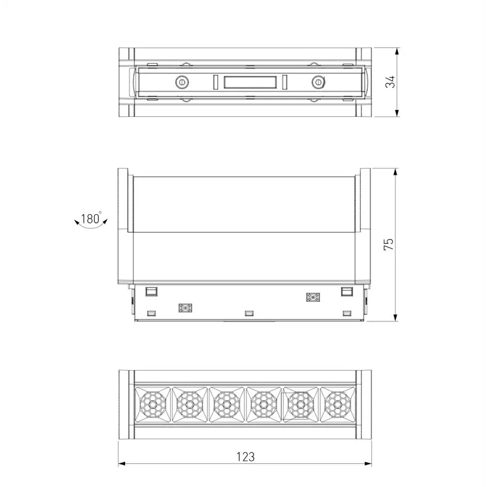 Фото 6 Трековый светильник линейный светодиодный Elektrostandard A062995 6 Вт магнитный нейтральный белый свет цвет белый
