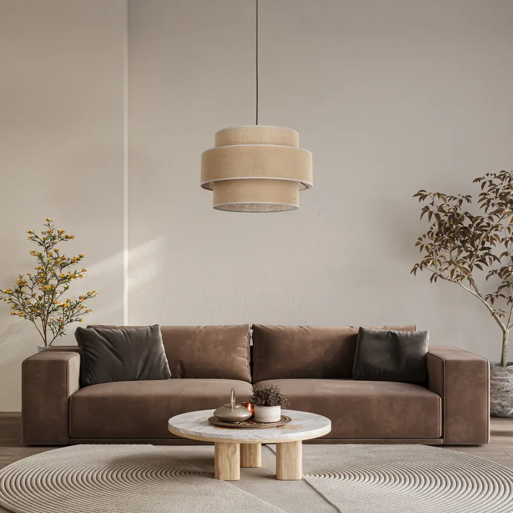 Фото 4 Светильник подвесной Tk lighting Calisto A068437 3 лампы 6 м² цвет коричневый Фото 4 Светильник подвесной Tk lighting Calisto A068437 3 лампы 6 м² цвет коричневый