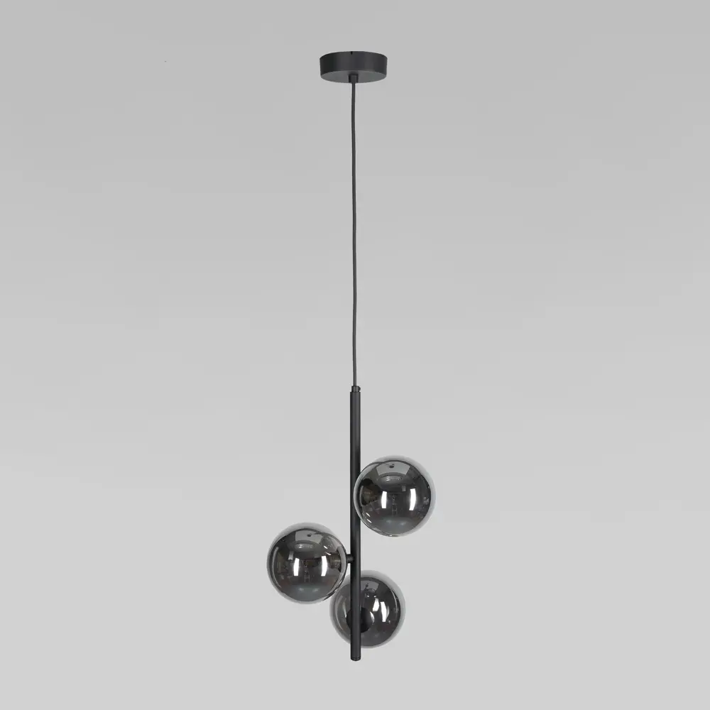 Фото Светильник подвесной Tk lighting Estera A068600 3 лампы 4 м² цвет черный/дымчатый Фото Светильник подвесной Tk lighting Estera A068600 3 лампы 4 м² цвет черный/дымчатый
