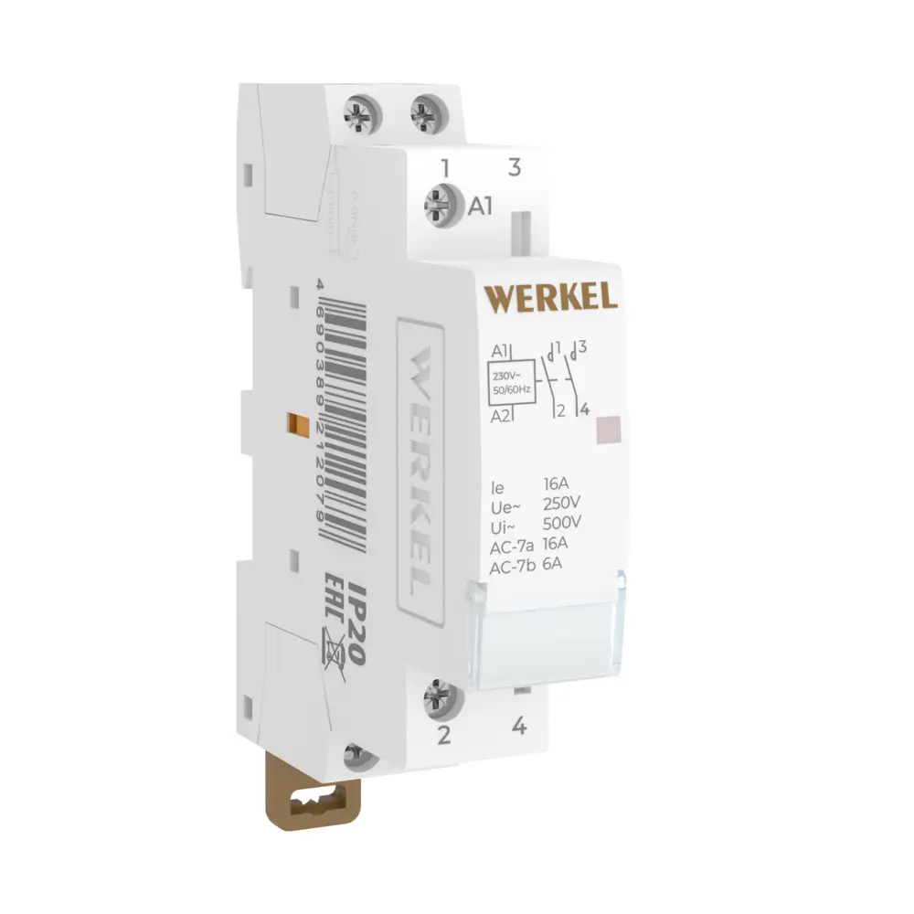 Фото 2 Контактор Werkel W941M16O 16 А 250 В 2NO Фото 2 Контактор Werkel W941M16O 16 А 250 В 2NO