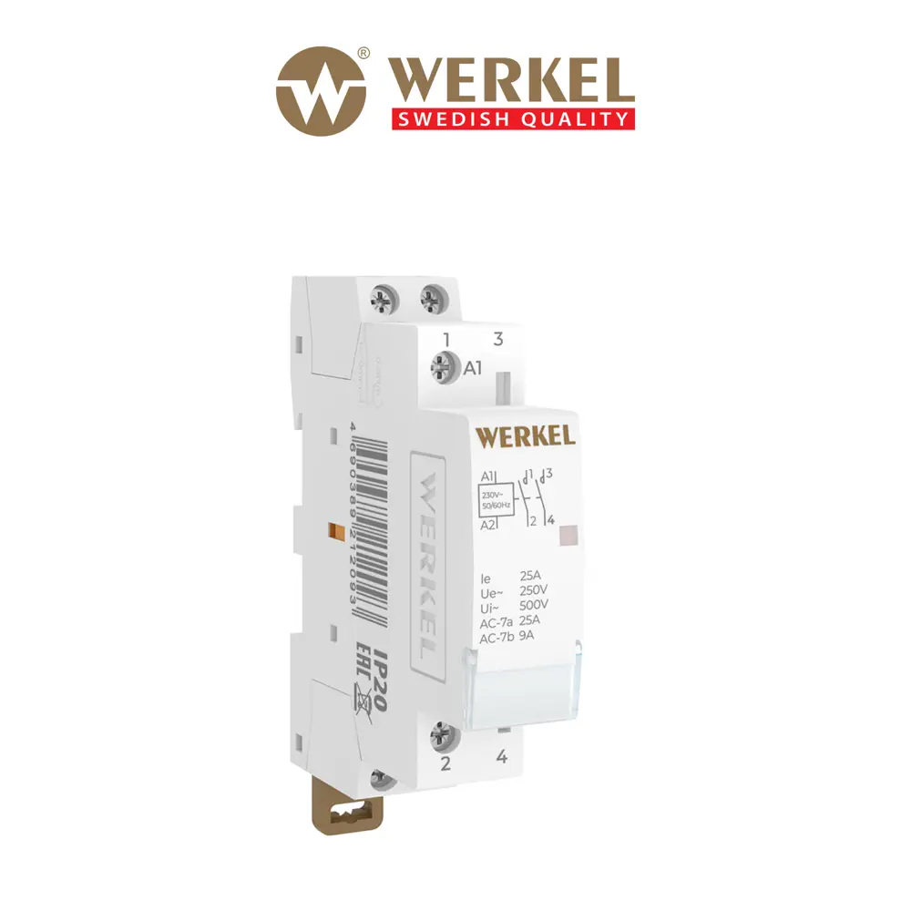 Фото Контактор Werkel W941M25O 25 А 250 В 2NO Фото Контактор Werkel W941M25O 25 А 250 В 2NO