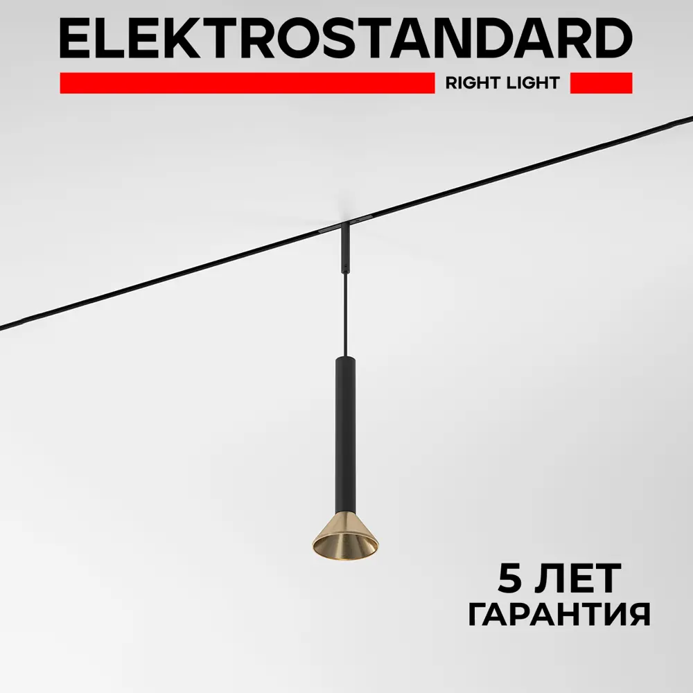 Фото Трековый светильник подвесной светодиодный Elektrostandard A065651 3 Вт 1 м² цвет черный