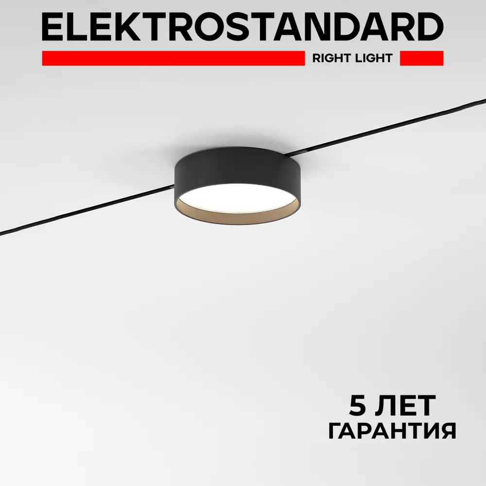 Фото Трековый светильник спот светодиодный Elektrostandard A065648 12 Вт 3 м² цвет черный Фото Трековый светильник спот светодиодный Elektrostandard A065648 12 Вт 3 м² цвет черный