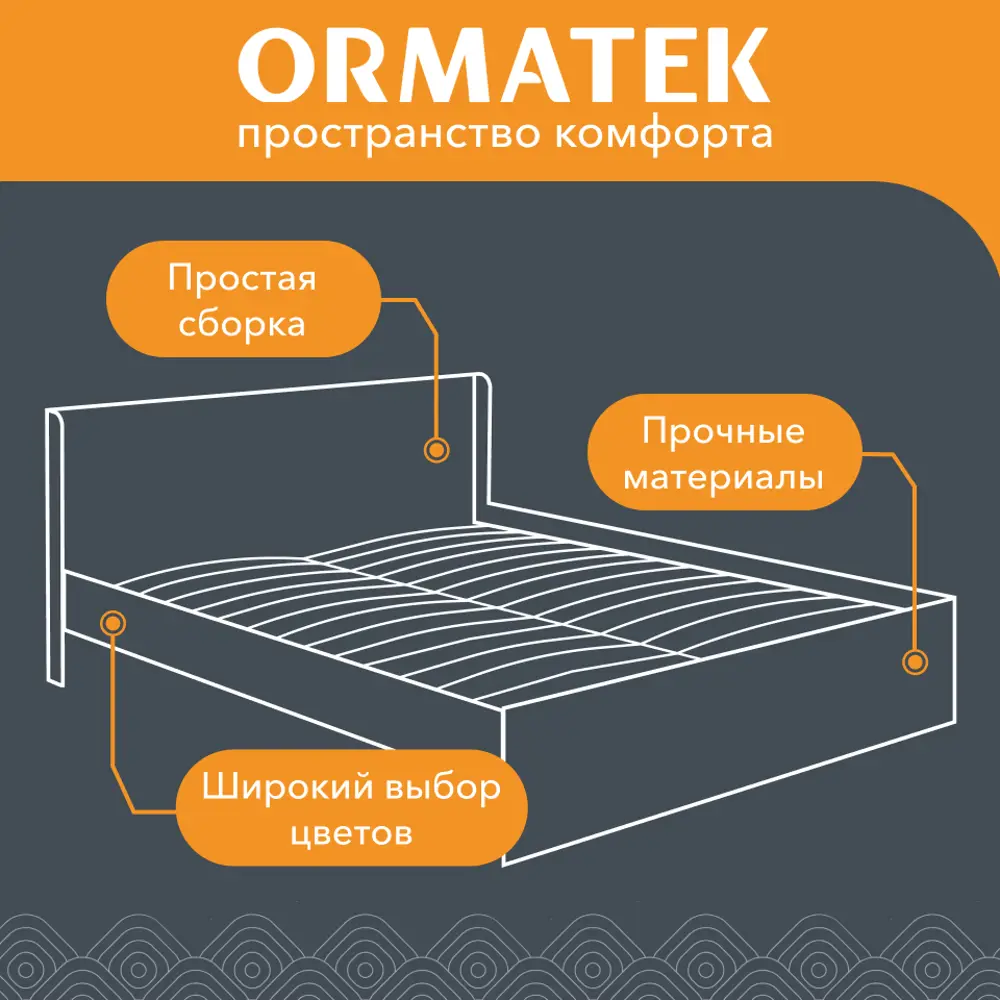 Фото 8 Кровать Орматек Practica 146.4 х 80.6 x 203.2 см ЛДСП цвет белый Фото 8 Кровать Орматек Practica 146.4 х 80.6 x 203.2 см ЛДСП цвет белый