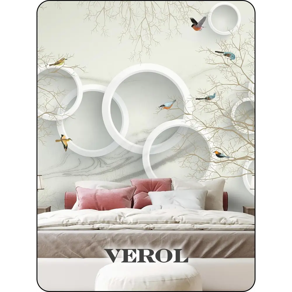 Фото 3 Фотообои флизелиновые 3D Verol 300x283 см Абстракция с деревьями 3Д Фото 3 Фотообои флизелиновые 3D Verol 300x283 см Абстракция с деревьями 3Д